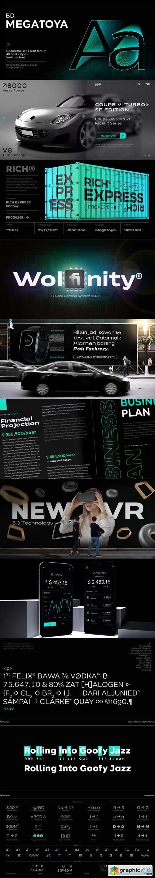 BD Megatoya Font Family